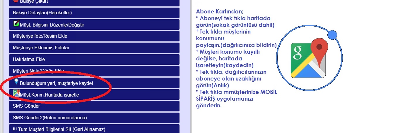 TüpSuPratik kurye takip ekranı