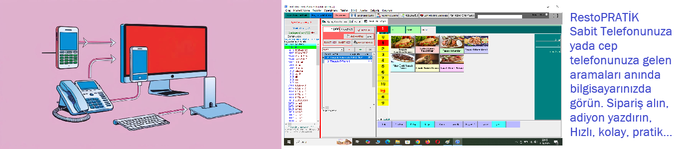 RestoPratik Mini cafe restoran lokanta sipariş takip programı